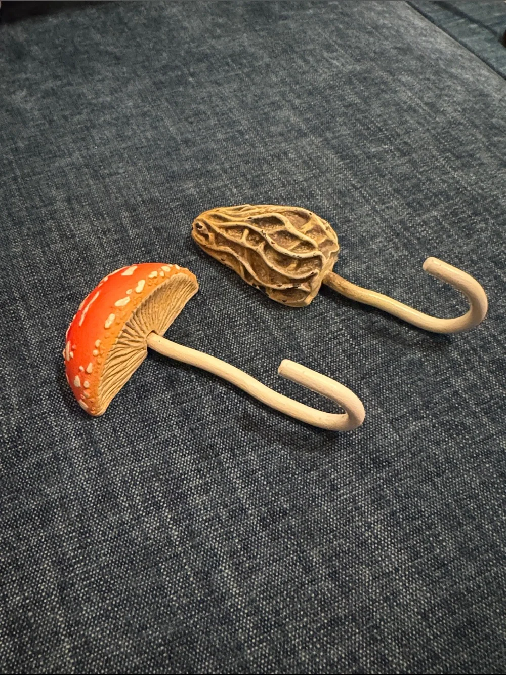 Terrain - Set of 2 Mushroom Wall Hooks - Decorative Home Wall Decor - Never Used